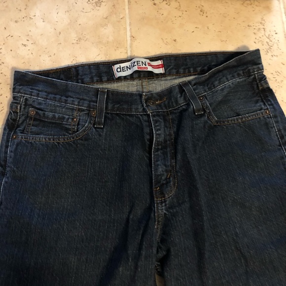 Men’s Denizen Levi’s 281 Straight Fit Dark Jeans - Picture 4 of 7